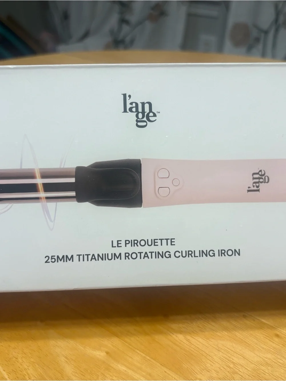 L’ange new in box: Le Pirouette 25mm titanium rotating curling iron, blush
